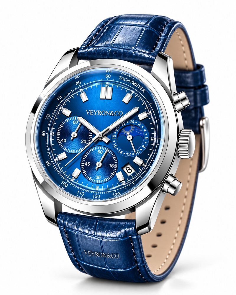 VEYRON&CO Tempo Bleu — tres cuartos — VEY-010-01
