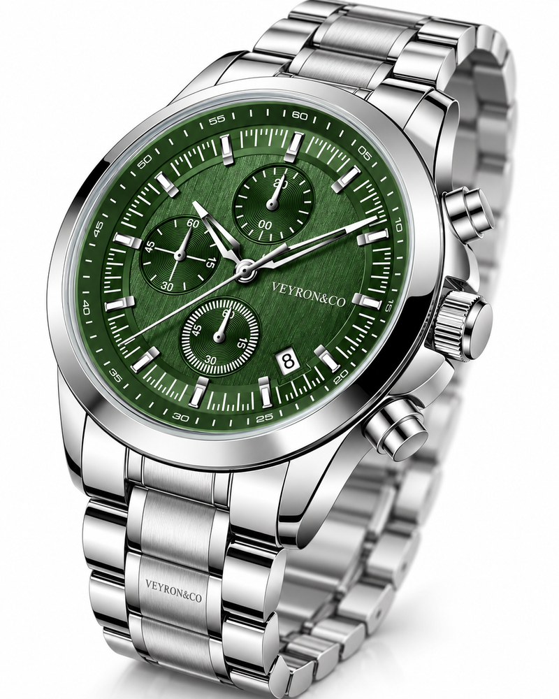 VEYRON&CO Chrono Vert — lateral — VEY-014-03
