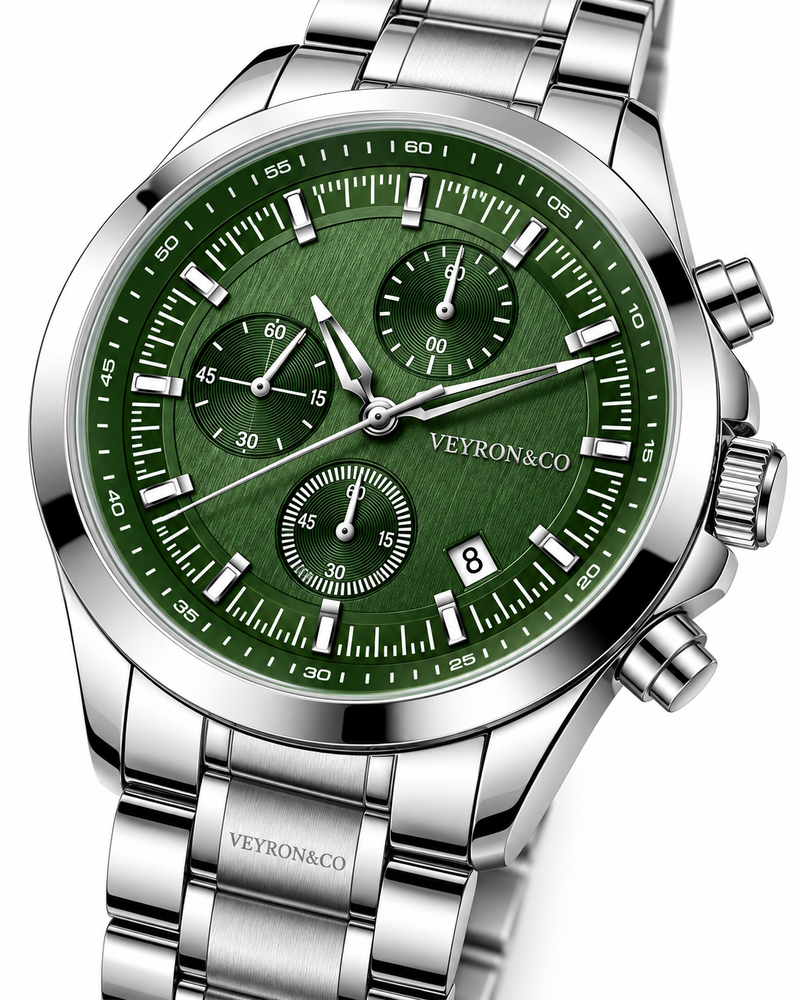 VEYRON&CO Chrono Vert — esfera — VEY-014-04