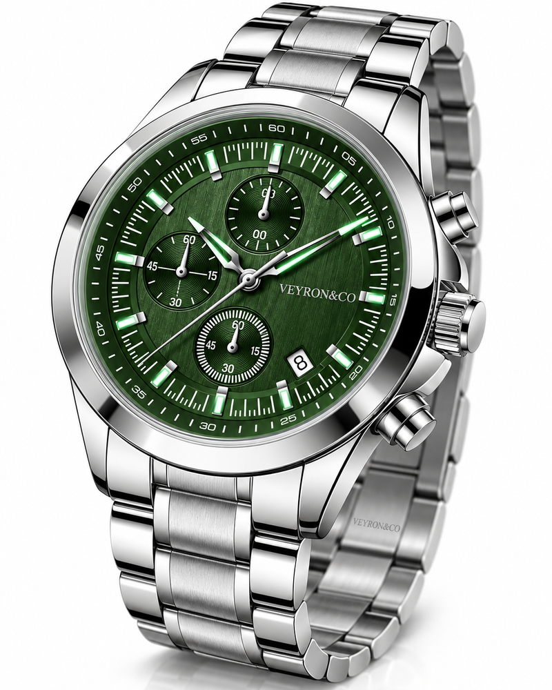 VEYRON&CO Chrono Vert — detalle — VEY-014-05